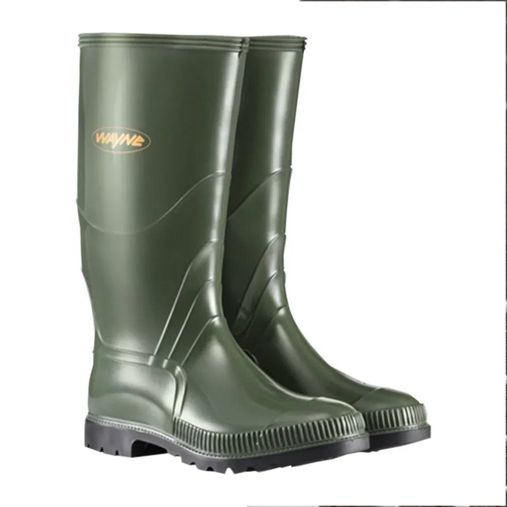 Wayne Gumboots Mens Olv/Black S6