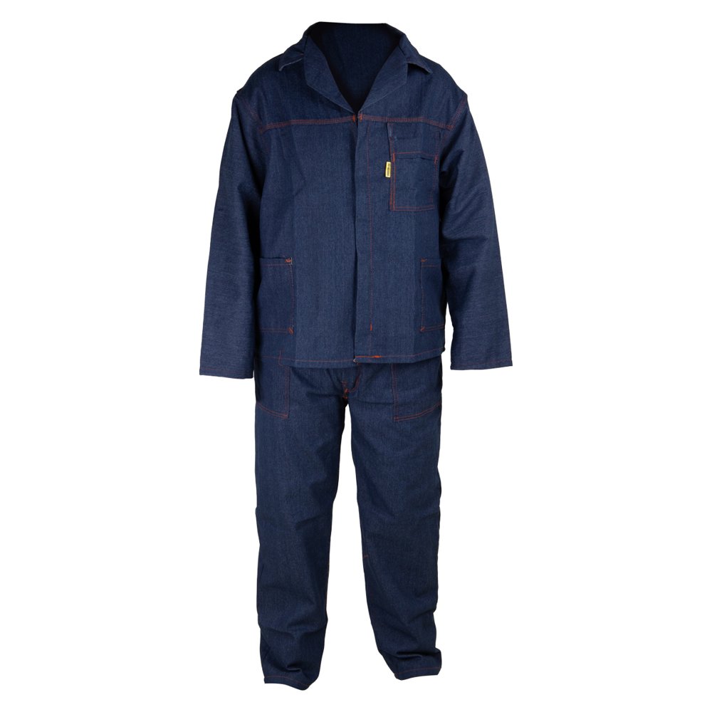 BULL Overall 2 Pce Denim Blue Size 38 Chest 34 Waist