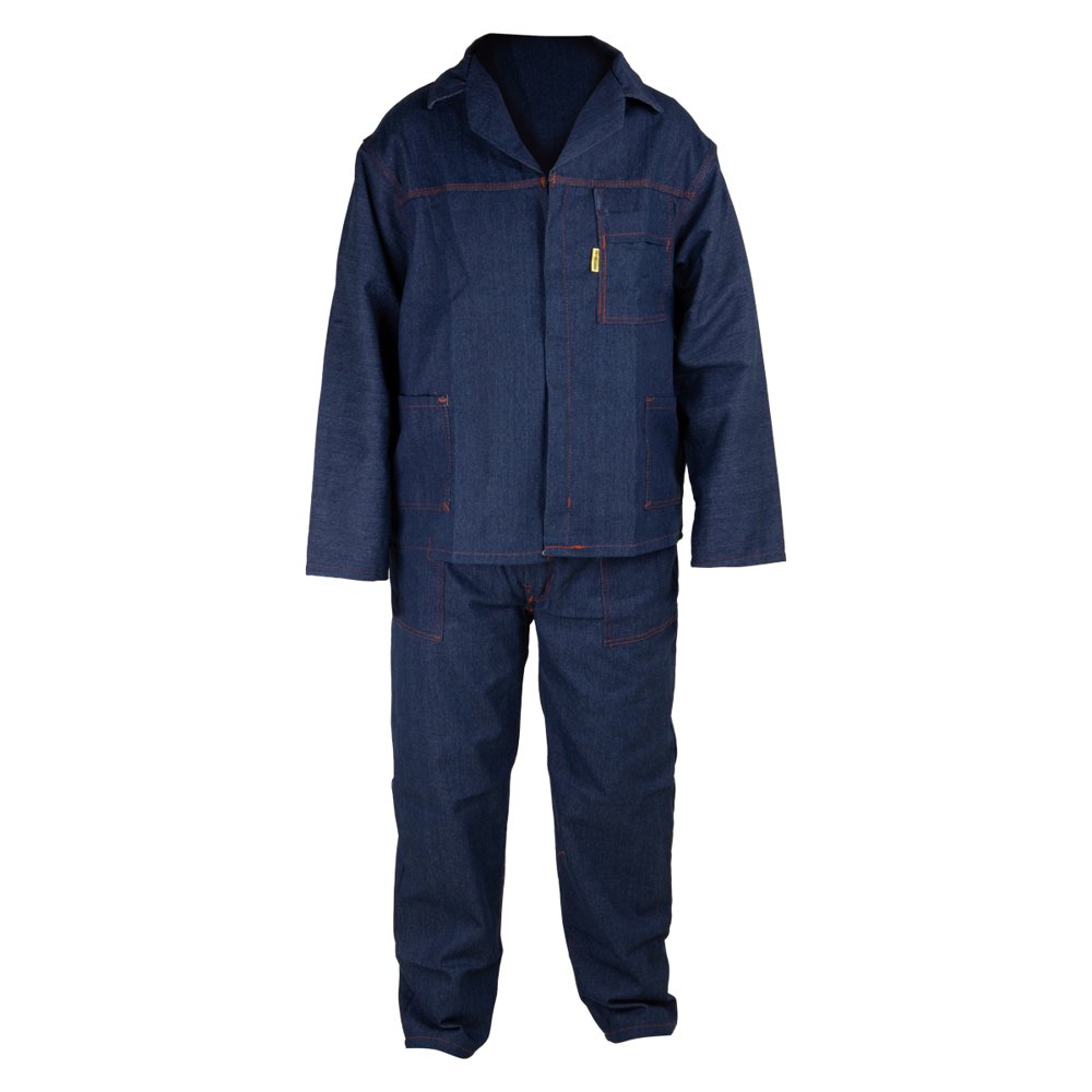 BULL Overall 2 Pce Denim Blue Size 44 Chest 40 Waist