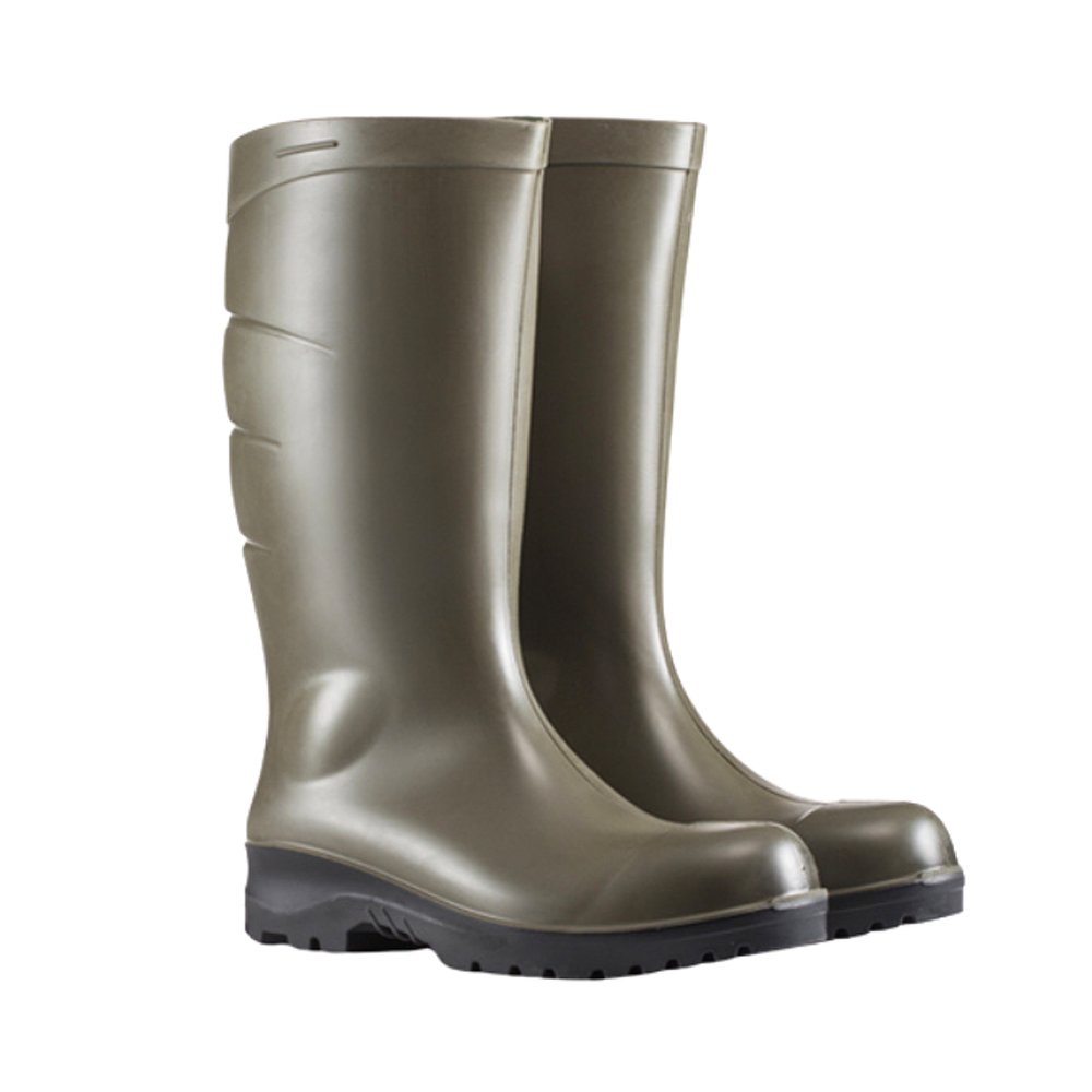 Wayne Gumboots PU Non Safety Olv/Gry S11