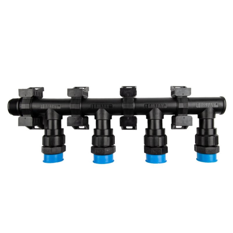 Emjay Manifold PVC Assembled 4 Station