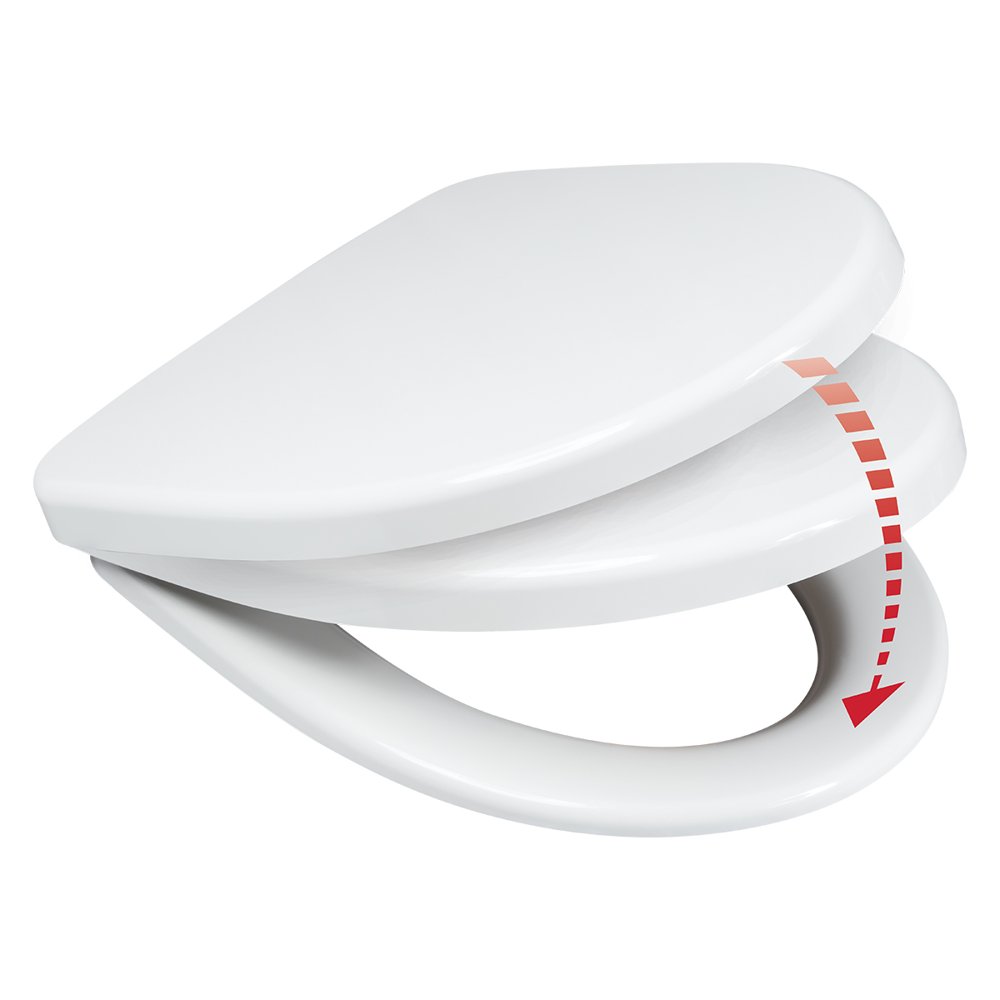 Wirquin Toilet Seat H-1 Soft Close Hng Wht (1.7kg)