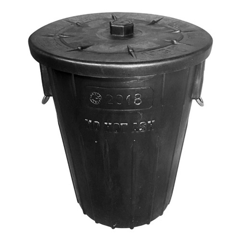 Esiltuli Bins Refuse Bin with Lid and Metal Handle 90LT