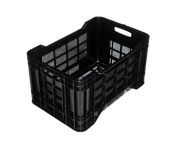 Crate Vented 528mmx354mmx295mm Black