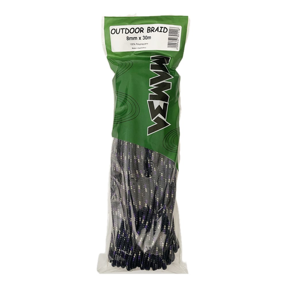 Mamba Rope Braided Outdoor Light Duty 8mm 30m