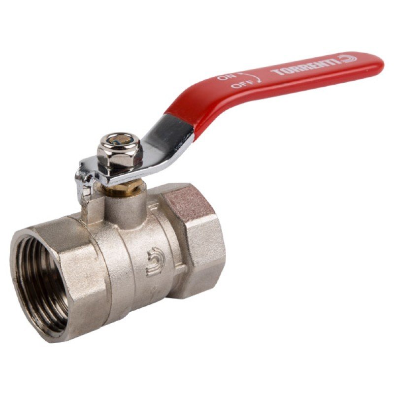 Torrenti Ball Valve Rb 16B Brass Ss Ball Red 40mm