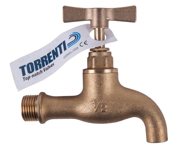 Torrenti Tap Brass Plain 200 15mm