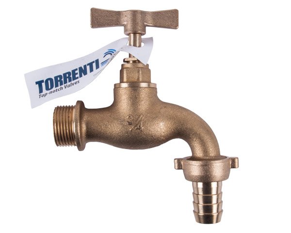 Torrenti Tap Brass Hose H/Duty 20mm