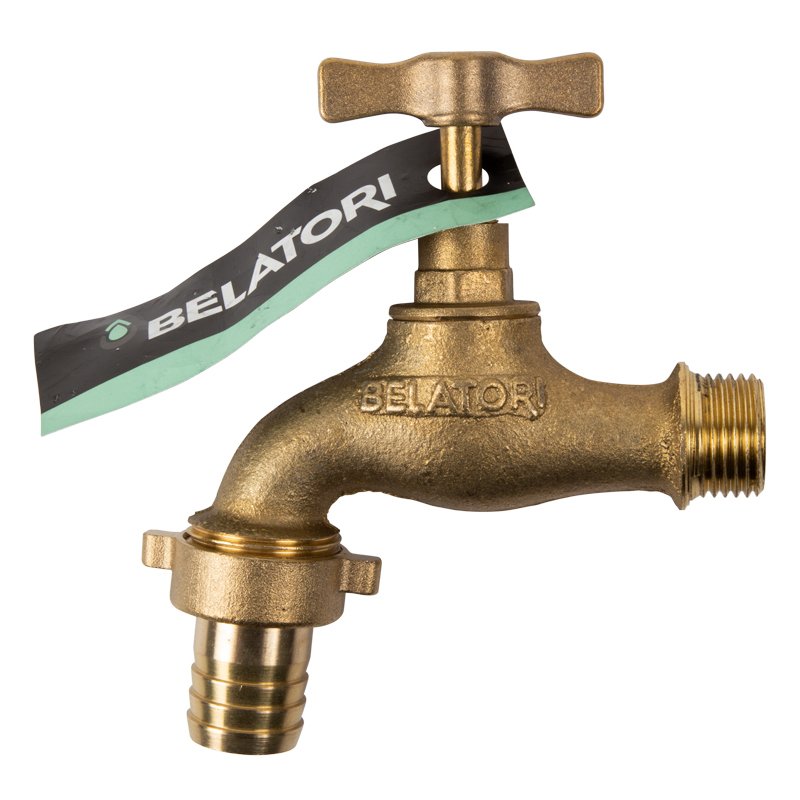 Belatori Tap Brass Hose Bib H/Duty Belatori 15mmx3/4inch