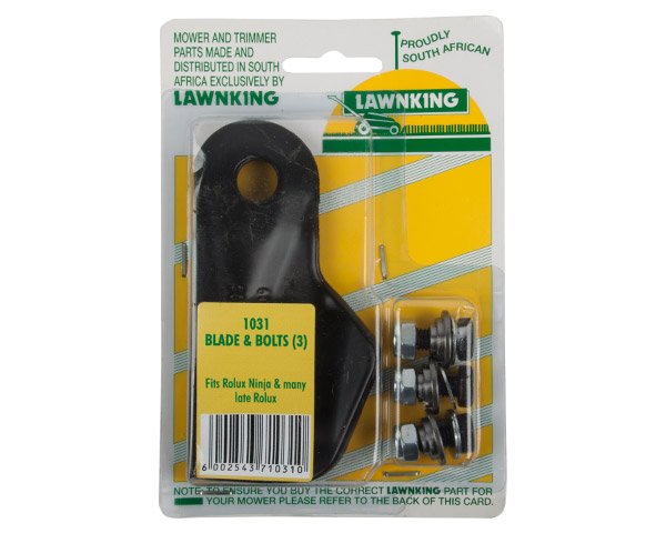 Lawnking L/Mower Blade 3 and Bolts Ninja Rolux