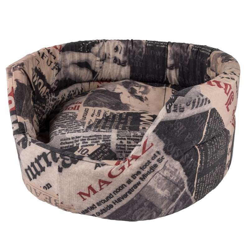 Complete Dog Bed Pollycotton Meduim 55CM