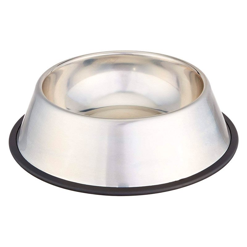 Complete Dog Bowl S/Steel Non Tip Anti Skid 29CM /1260ml