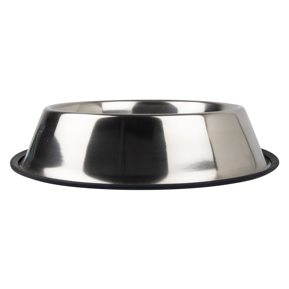 Complete Dog Bowl S/Steel Non Tip Anti Skid 34CM / 1980ml