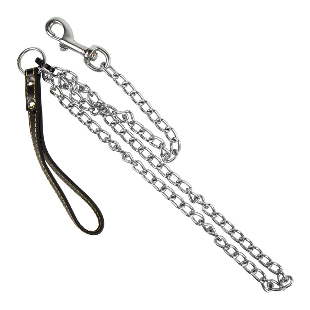 Complete Lead Chain Leather Handle 3mm x 1200mm