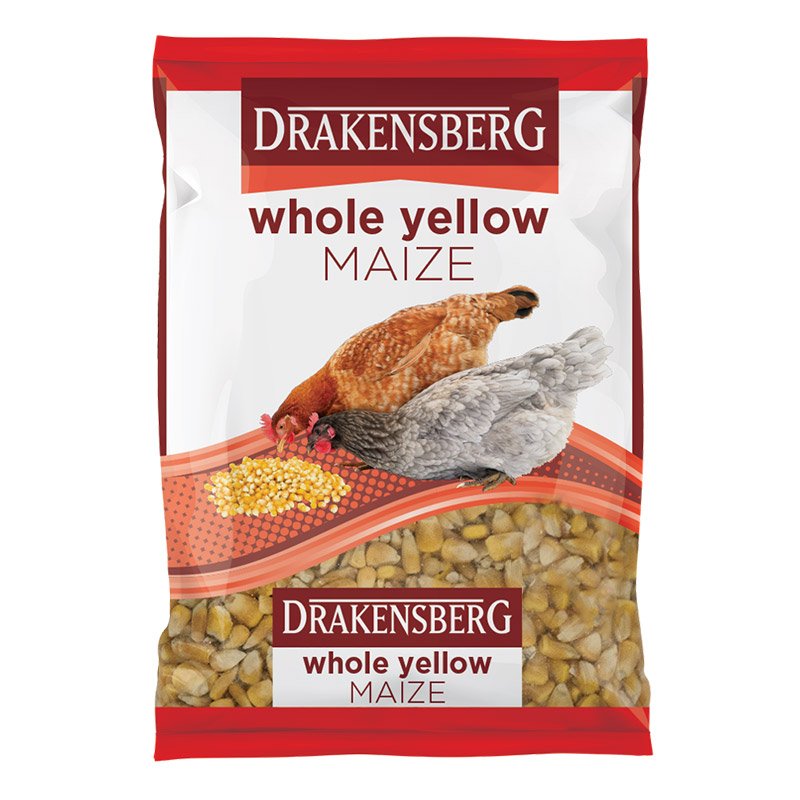 Drakensberg Red Bag Maize Whole Yellow 10kg