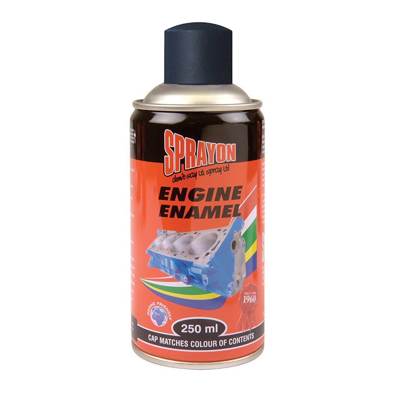 Sprayon Engine Enamel Spray Matt Black 250ml
