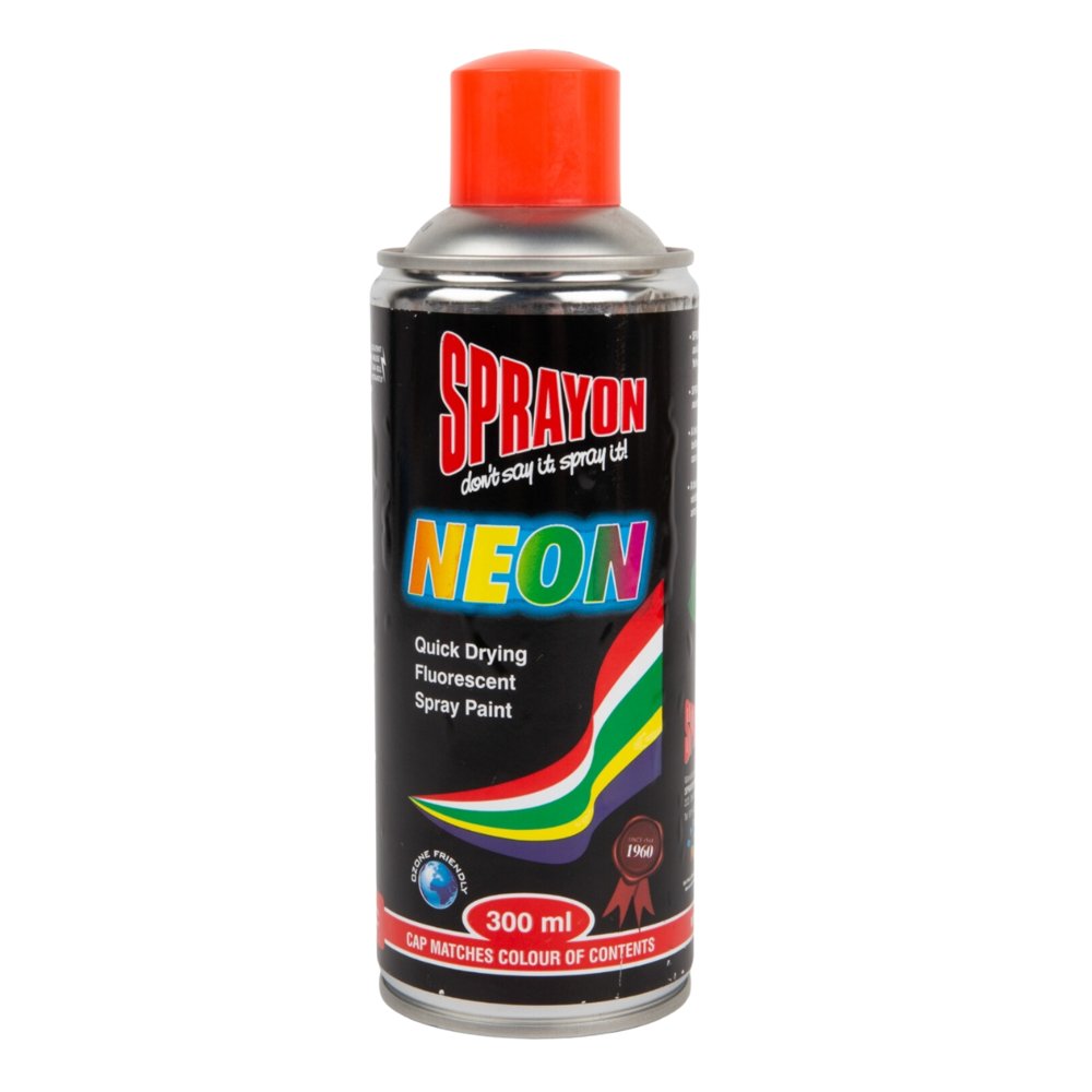 Sprayon Neon Spray Paint Red 300ml