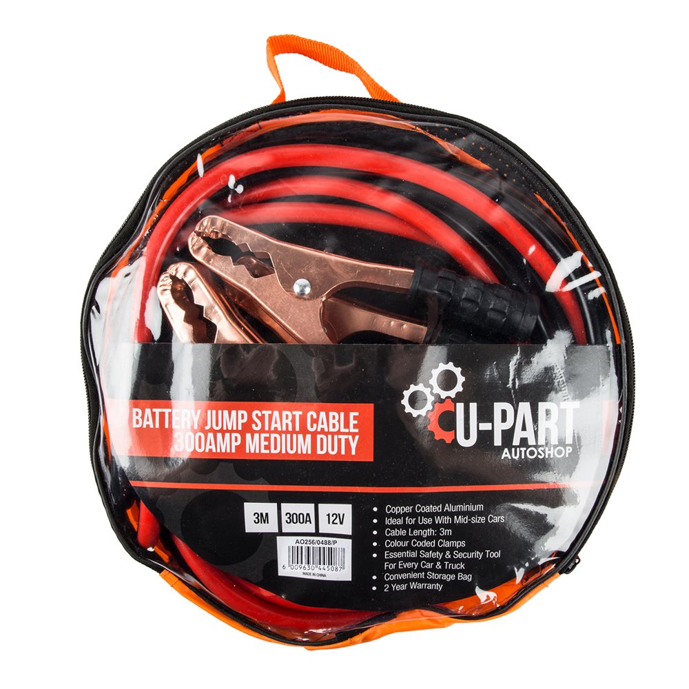 U-Part Jumper Cable Med Duty 300AMP