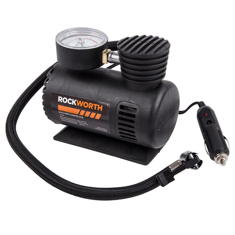 ROCKWORTH COMPRESSOR 12V MINI 150PSI @ 18l/min