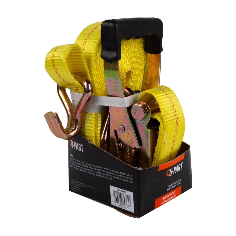 U-Part Tie Down Ratchet Set +hook 50mmx9.1m 1512kg