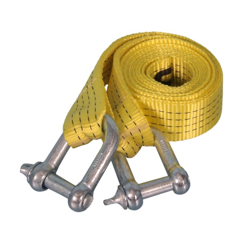 Securetech Tow Strap Heavy + D Shackles 4tonx50mm