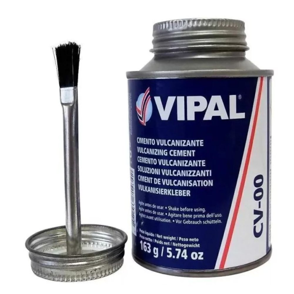 Vipal Vulcanizing Cement and Brush 163G/225ml Ea