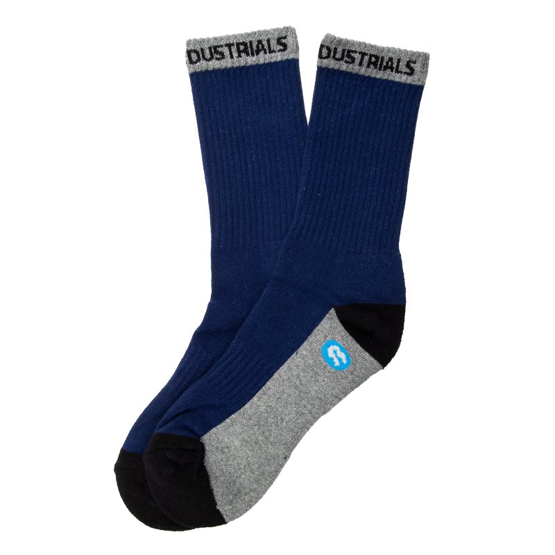 Bata Industrial Bata Socks Navy Black Grey Large 10-14