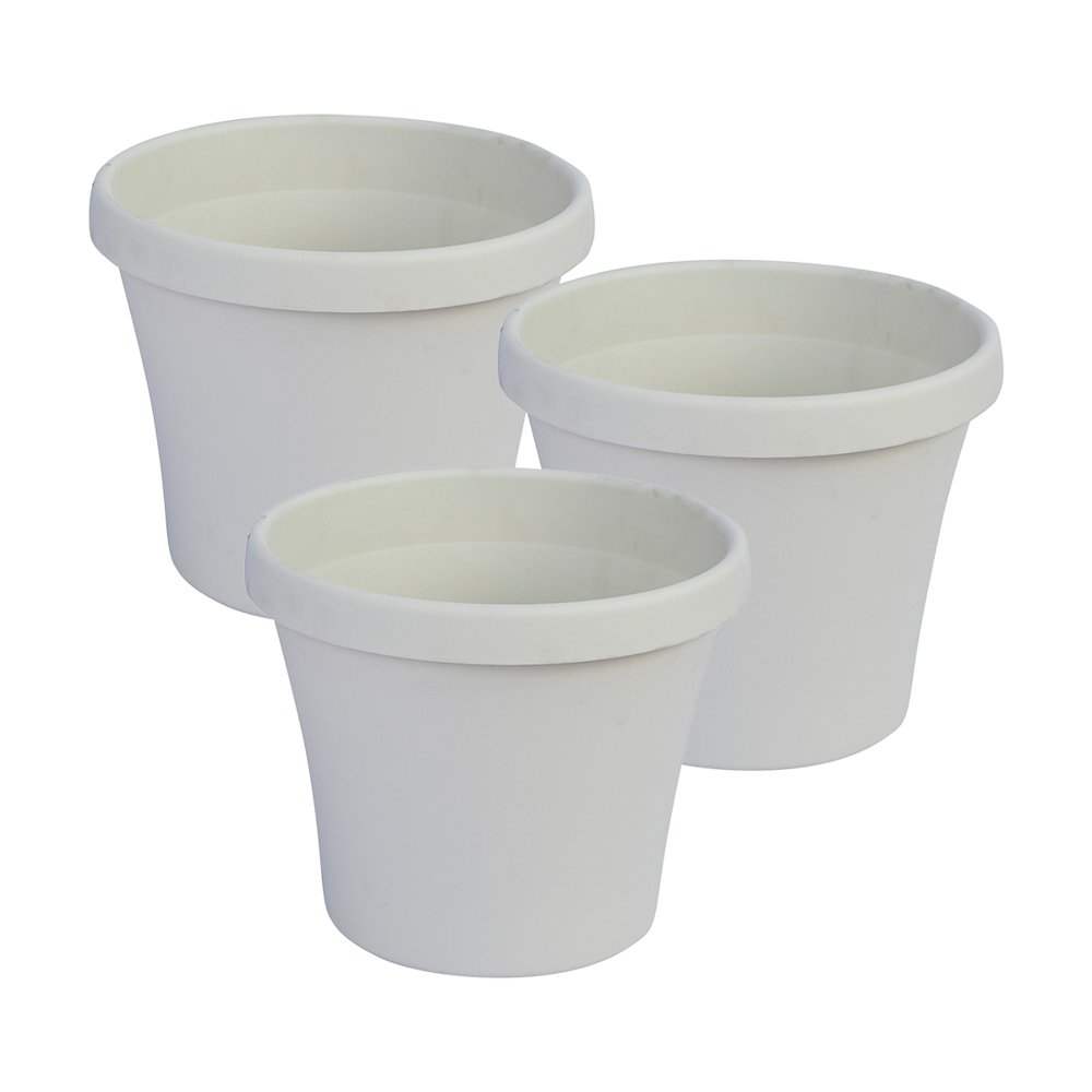 Sebor Super Pot & Scr St 25CM x 3 Light Grey