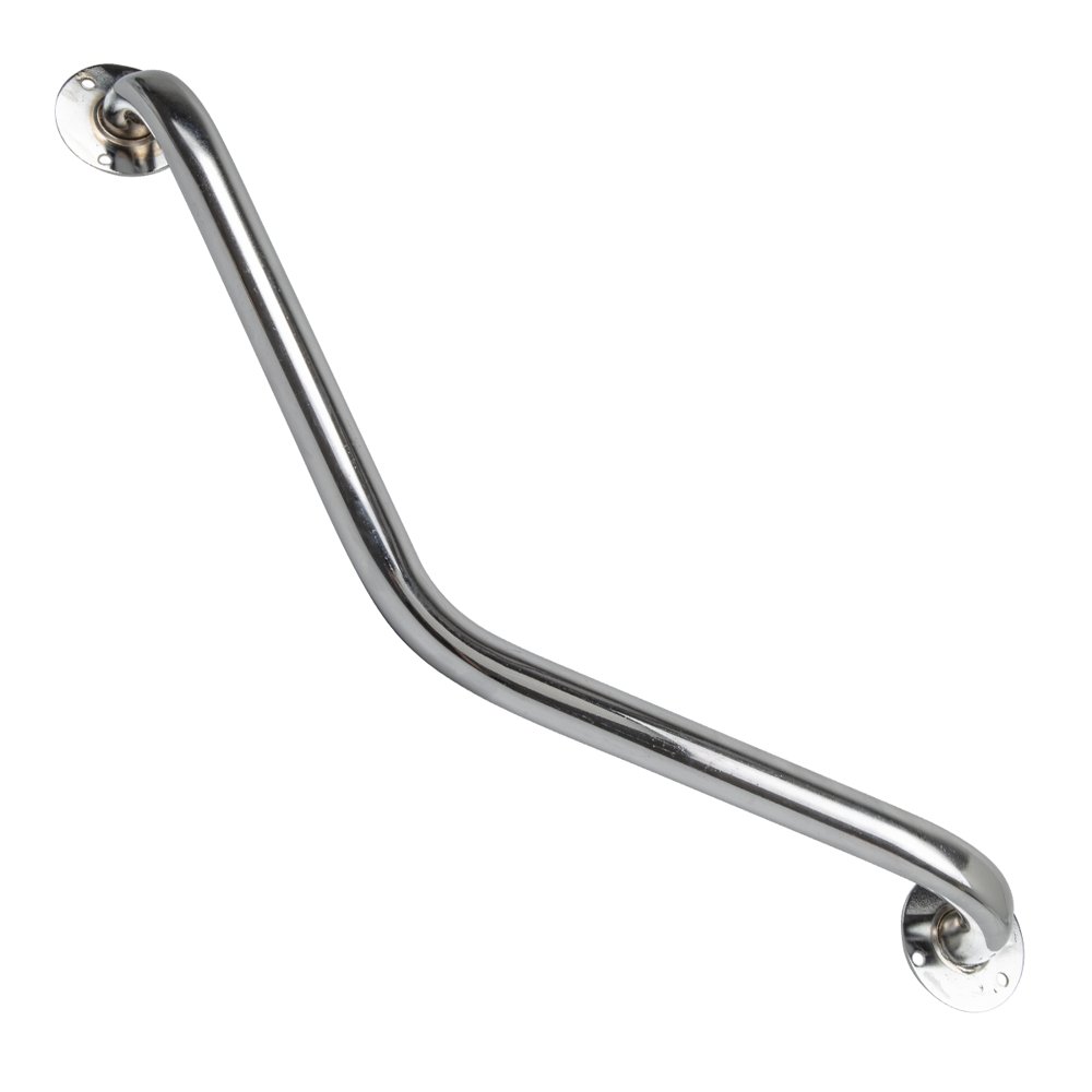 Disabled Grab Rail Chrome Plated Dog Leg