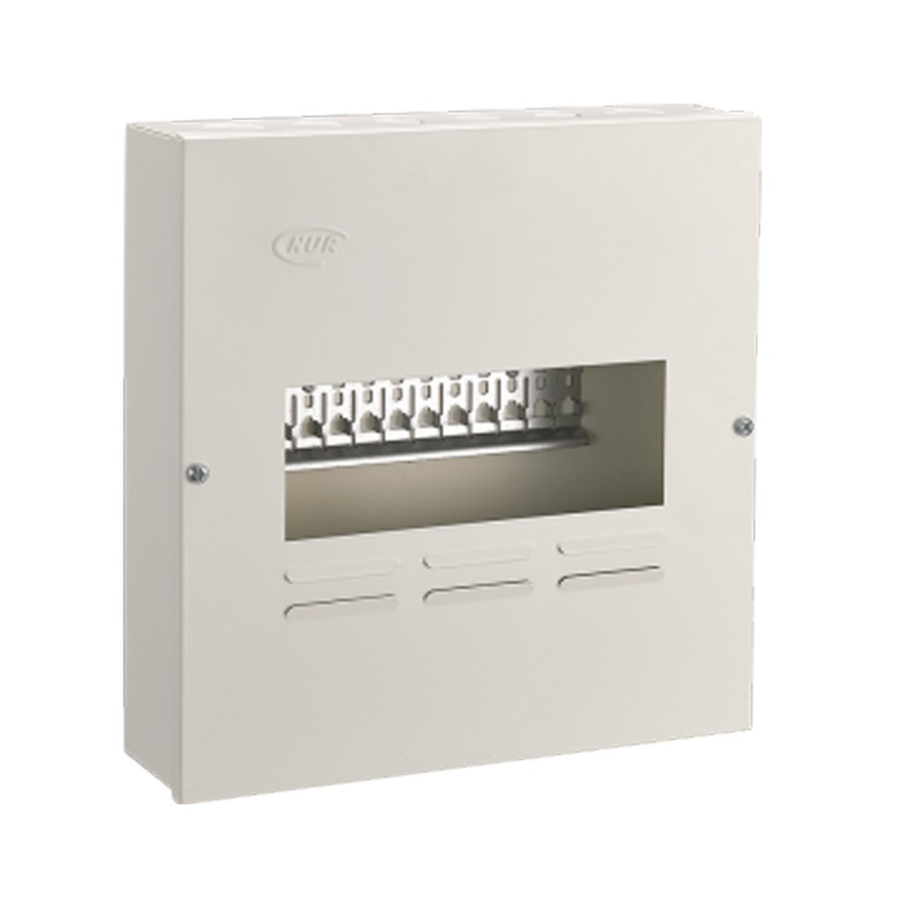 NUR Distribution Board Mini Rail 8w Surface Metal