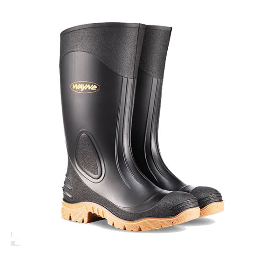Wayne Phambili Gumboot Sms Blk Toffee Stc Size 13