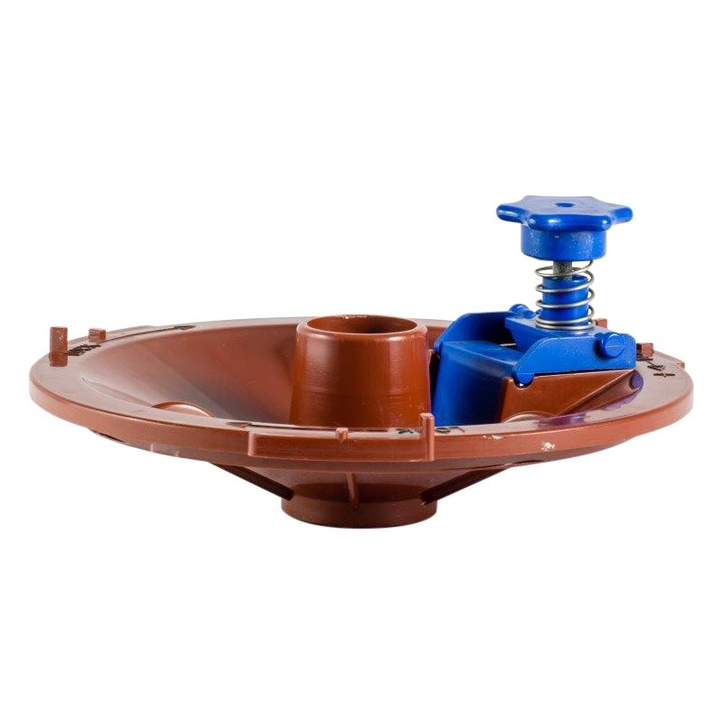 Eco Fiber Integrated Weir Vacuum Lid & Valve Brown