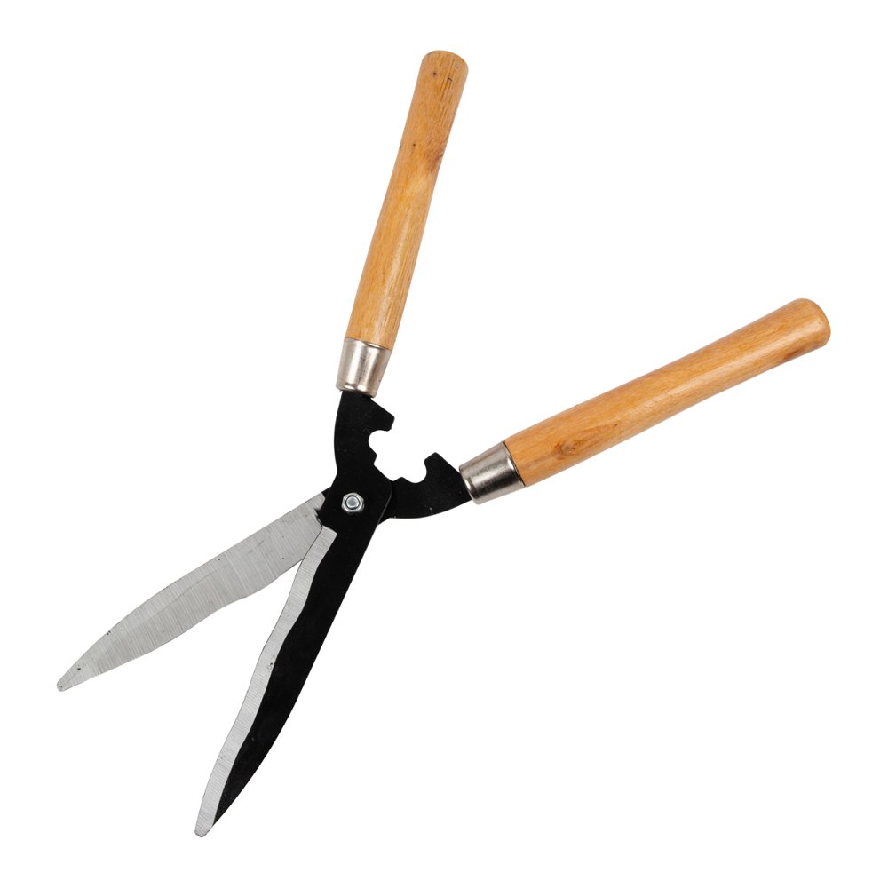 Mega Tool Wavy Blade Hedge Shear with Wooden Handle 200mm