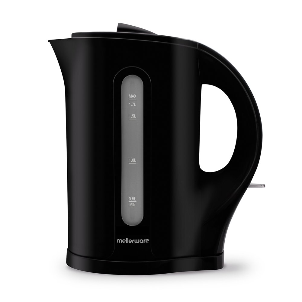 Mellerware Kettle Plastic 1.7l 2200w Blk Cordles