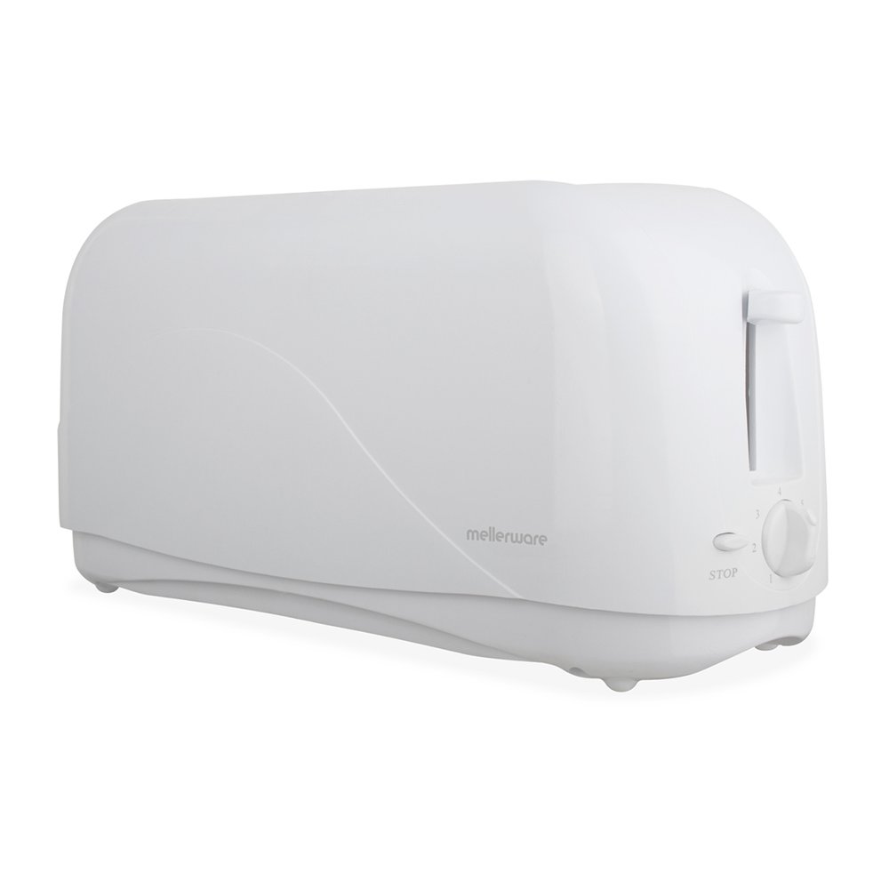 Mellerware Toaster Plastic 4 Slice 1300w White