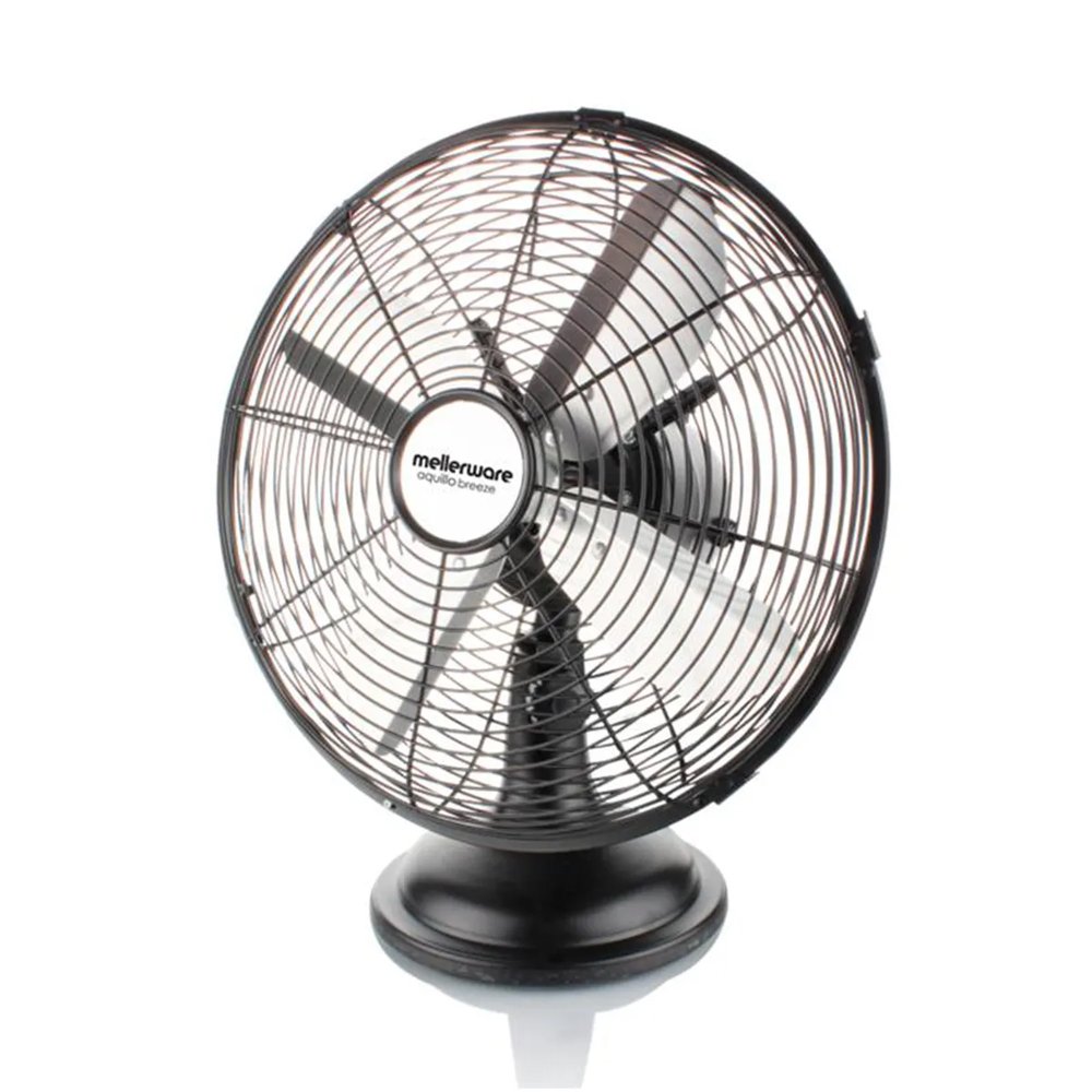 Mellerware Fan Desktop Steel 35w 30CM Black