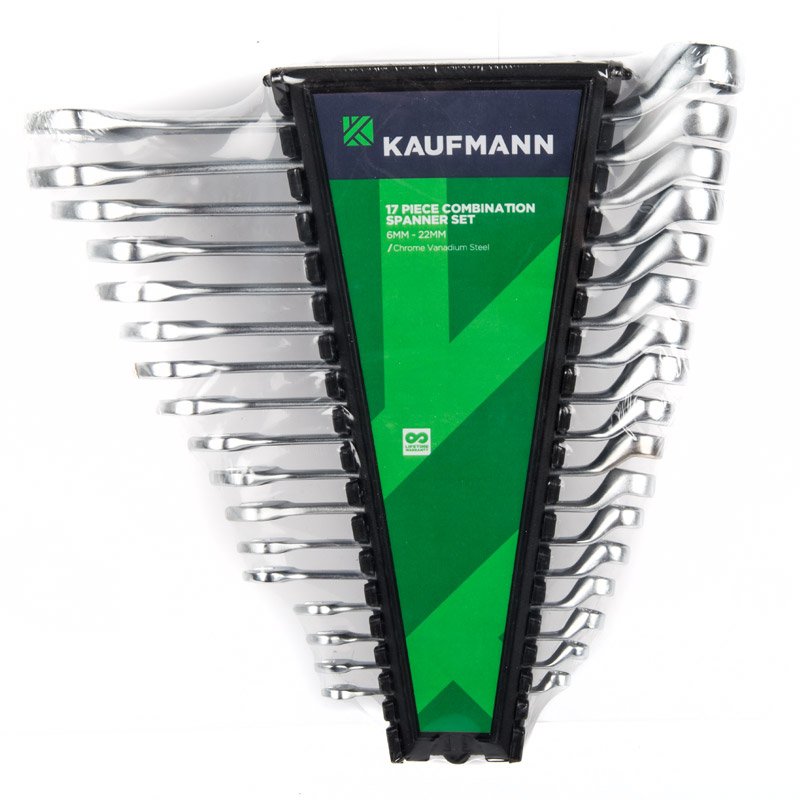 Kaufmann Hardware Kaufmann Spanner Set R/O Deep Offset 17 Pcs 6-22mm