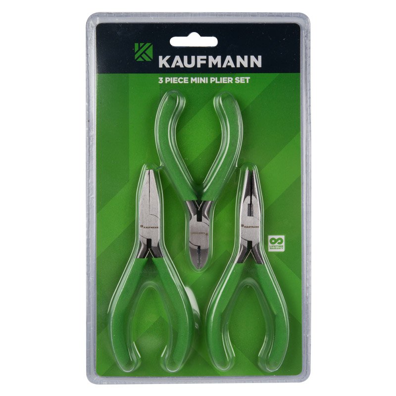 Kaufmann Hardware Kaufmann Pliers 3 Piece Set Micro