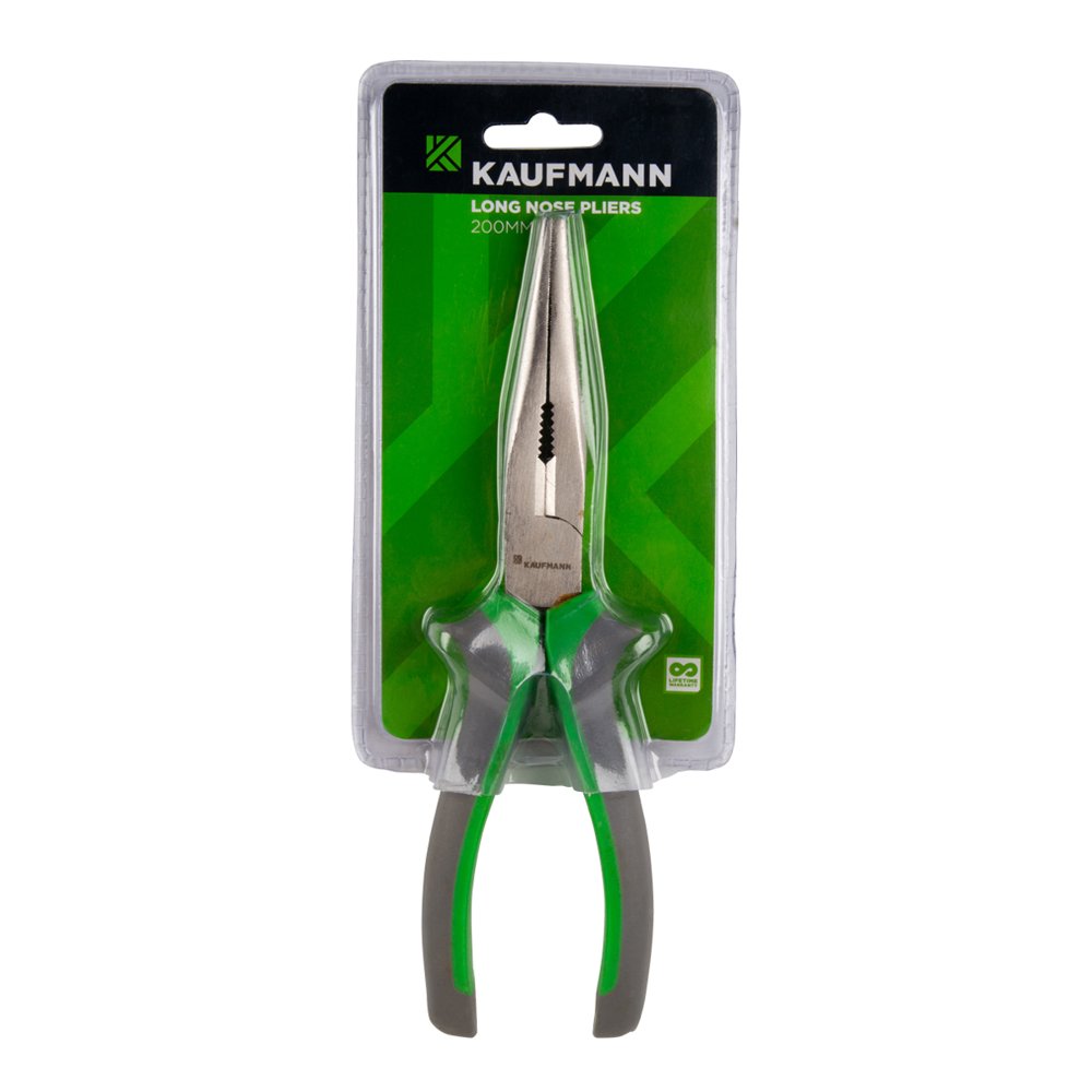 Kaufmann Hardware Kaufmann Pliers Long Nose Soft Handle 200mm