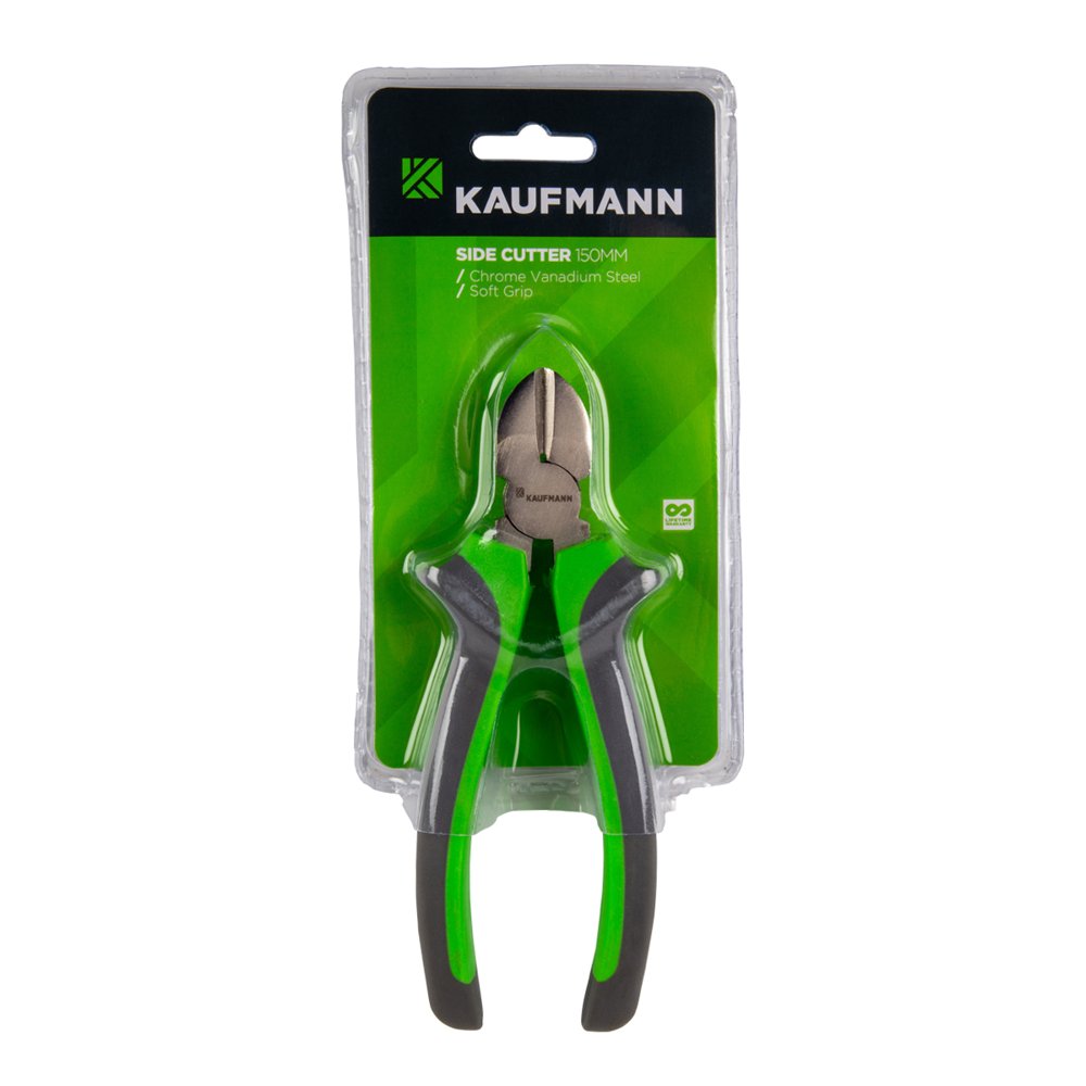 Kaufmann Hardware Kaufmann Side Cutter Pliers Soft Handle 150mm