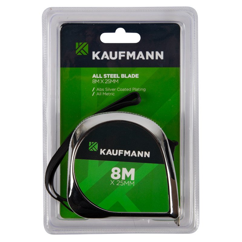 Kaufmann Hardware Kaufmann Tape Measure All Steel Blade 8m x 25mm