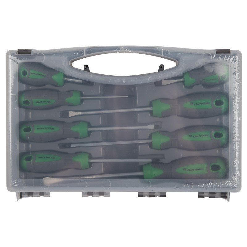 Kaufmann Hardware Kaufmann Screwdriver Set 8 Pcs Soft Grip