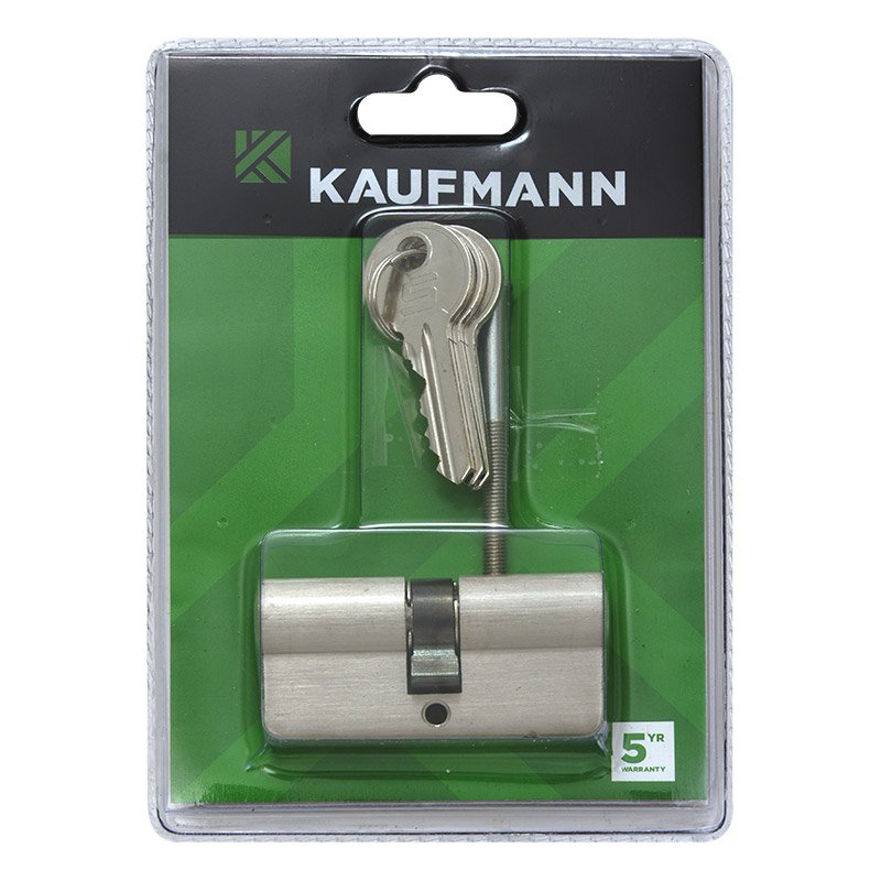 Kaufmann Hardware Kaufmann Cylinder Euro Only 65mm Satin Nickel