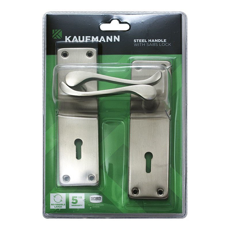 Kaufmann Hardware Kaufmann Lockset 2l Ms 6inch Victorian Scroll Sn