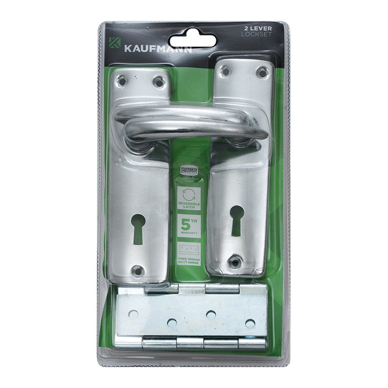 Kaufmann Hardware Kaufmann Lockset Combo (Handle 2l Lock Hinge)