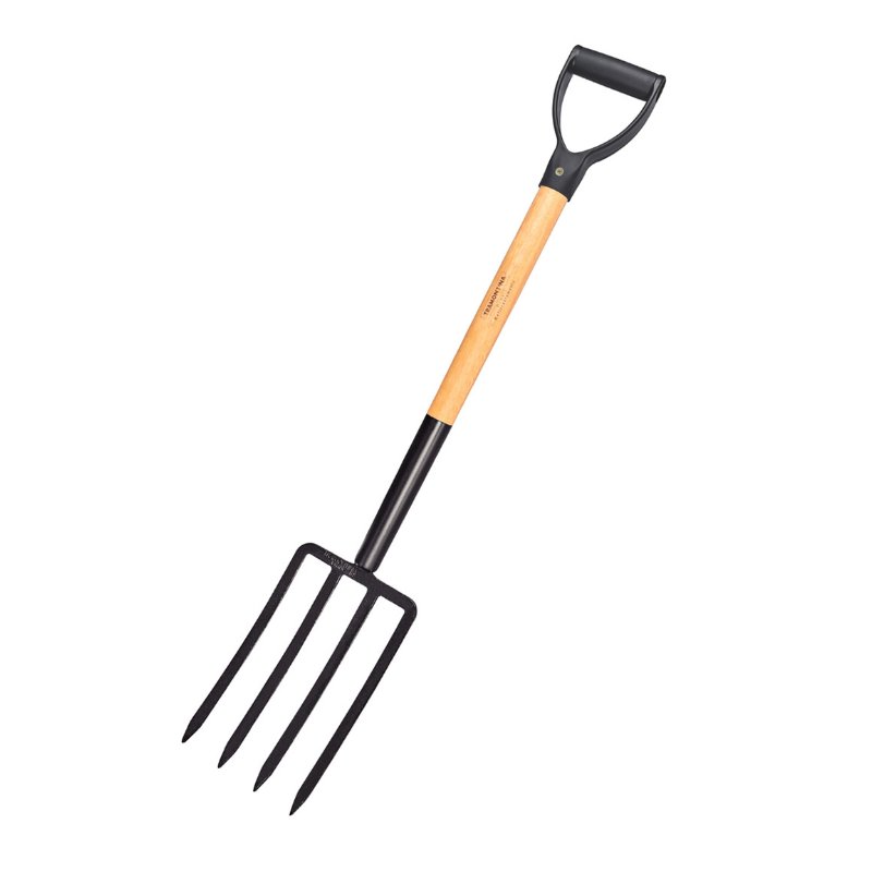 Tramontina Black Digging Fork 74CM Wooden Handle