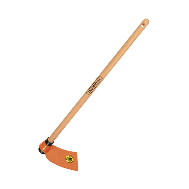 Tramontina Orange Hoe 60CM Tool W/Wooden Handle
