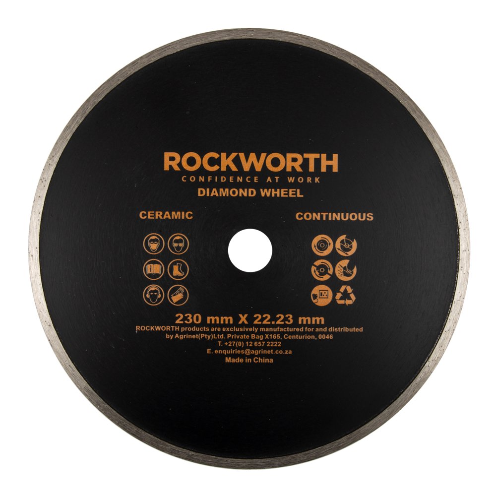 Rockworth Diamond Wheel 230mm Continuous Rim