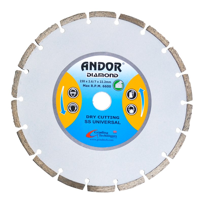 Andor Diamond Disc Segmented Ss 230x2.6/7mm