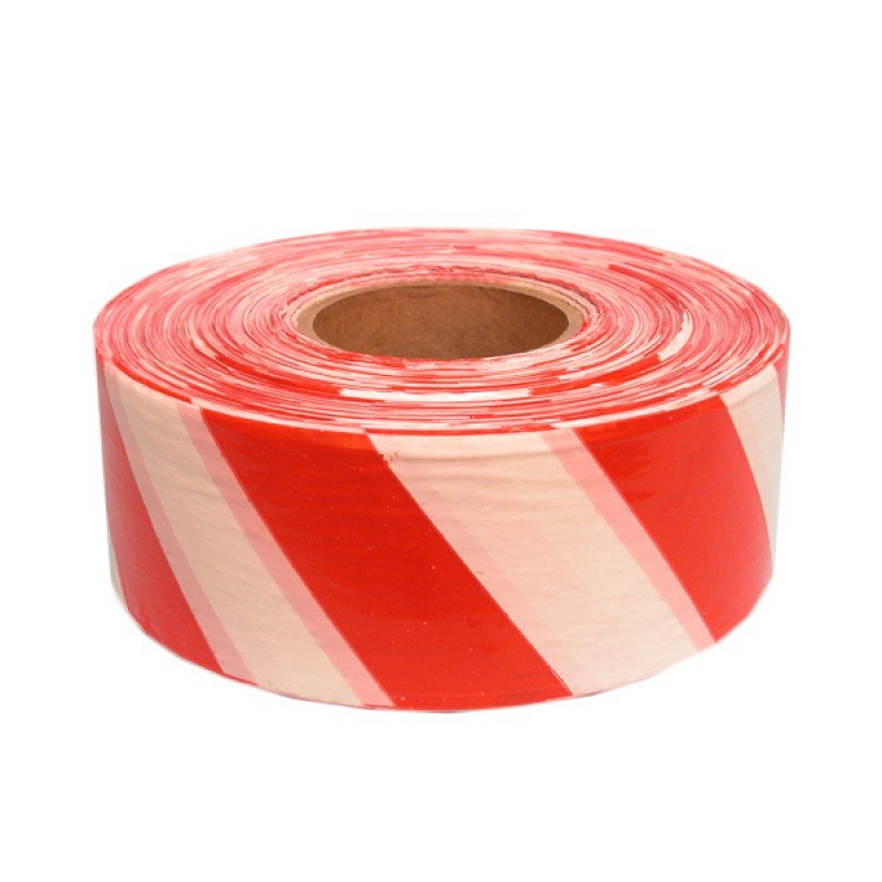 Kaufmann PPE Barrier Tape Red and White 75mm 500m